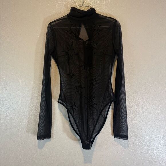 NEW Killstar Black MERCURY OF CELESTIAL Mesh Bodysuit M - Picture 2 of 7